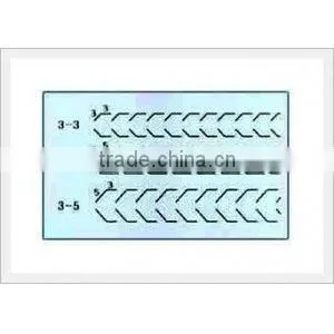 Fully Hardened Edge 2PT or 3PT 3x3 3x5 5x5 Zipper Rule For Diemaking thumbnail-3