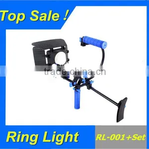 DSLR Rig Movie Kit Shoulder 15mm Rail Rod + Matte Box + Follow Focus For Canon Nikon Sony Video Camera thumbnail-1