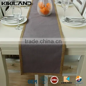 Fake Linen High Quality Artificial Grass Lace Table Runner thumbnail-1
