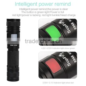 Attractive Multi Function Waterproof Rechargeable USB Flashlight thumbnail-4