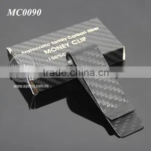 Box Packing High-grade Aristocratic Family 100% Real Matt Color Carbon Fiber Money Clip Wallet thumbnail-6