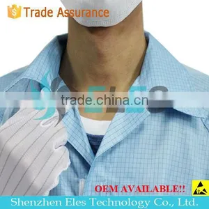 Esd Antistatic Standard Fabric Clothes Clean Room Coverall With CE Certificate thumbnail-4