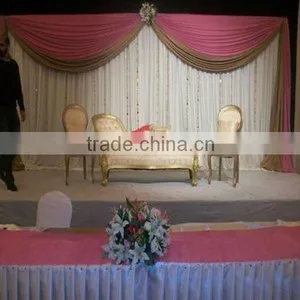 Hot Selling Pipe and Drape, Chiffon Drape for Wedding Decoration thumbnail-1