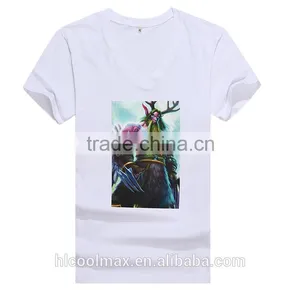 Wholesale China Import Cheap Printed Plain White 3D 1 Euro Dri Fit V Neck Men Fashion Design T Shirts thumbnail-3