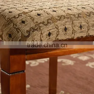 Restaurant Furniture Low Back Chairs Solid Rubber Wood Armless Chair thumbnail-4