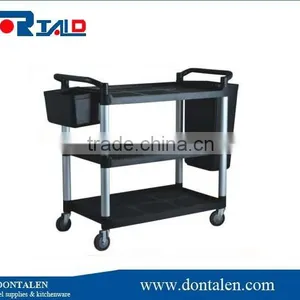 Winco 3 Tier Black Utility Cart thumbnail-1