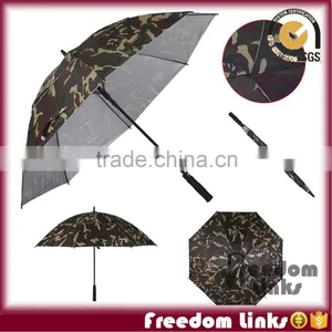 30 Inch Camouflage Double Layer Wind-Proof Straight Golf Umbrella thumbnail-1
