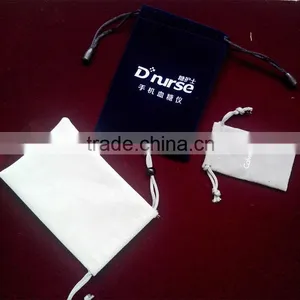 High-end Velour Smart Phone Bag With Button thumbnail-3