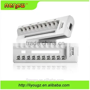 New!!! 10 Bay/Slot AA AAA Ni-MH Ni-Cd Quick Charger Smart Battery Charger for Rechargeable Batteries thumbnail-5
