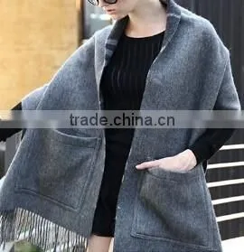 2014 New Design Women's Wholesale Poncho thumbnail-4