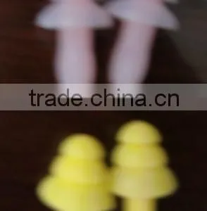 Chemical 3 Flange Silicone Ear Plugs in Pipe Soundproof Silicone Ear Plug SNR 29 Without String for Sales thumbnail-4