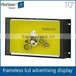 Flint Stone 10 Inch Auto Loop Play Open Frame Advertising Display, Embedded Flexible Connection Video Screen Advertising thumbnail-6