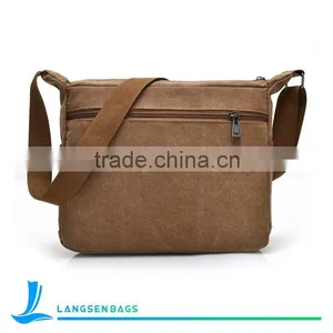 Vintage Canvas Shoulder Messenger Bag for Men thumbnail-3
