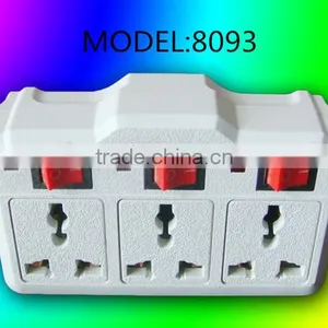 3 Way Adapter Plug Multi Outlet Single-Tap Wall Tap Electrical Socket Quality Choice thumbnail-3