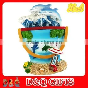Souvenir Sand Bucket Dolphin Magnet thumbnail-1