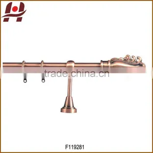 F119281-metal Iron Aluminium Stainless Steel Brass Plated Plain Twisted Extensible Telescopic Window Curtain Poles Rods Pipes thumbnail-1