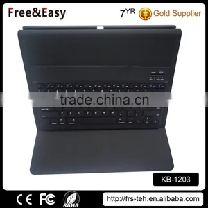 Factory Price 78keys Bluetooth Wireless Keyboard With Leather Case thumbnail-2