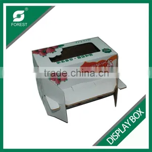 CARDBOARD DISPLAY BOX WITH HANDLE FOR SHIPPING STRAWBERRY PACKING BOX WITH PVC WINDOW thumbnail-5