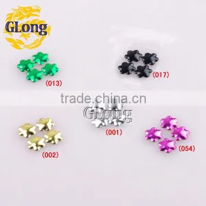 7mm Hot Fix Iron-on Nailhead Plum Blossom Aluminum DIY For Nail Art Bag Shoes Case Garment #GT098-7P(Mix-s) thumbnail-1