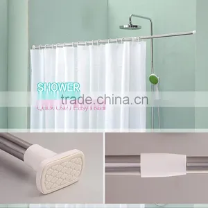 1m -3m Telescopic Shower Curtain Rod For Bathroom thumbnail-3