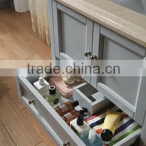 Wholesale Bathroom Cabinet Solid Oak Wood Bathroom Furniture New Design Cabinet No.1006B thumbnail-3