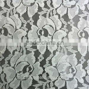 Big Pretty Flower Popular Lace Design Good Elastic Lace Fabric for Curtain thumbnail-1