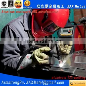 XAX27Alu OEM ODM Customized Laser Cut Bend Weld Plate Aluminum Network Switch Case thumbnail-5