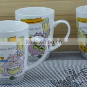 11OZ Mr Dog Decal Print Coffee Cups, Shiny Surface New Bone China Mug, KL5004-10302 thumbnail-2