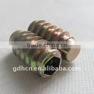 Steel Insert Nut for M8 Bolt Connect,Blind-hole,yellow Zinc thumbnail-1