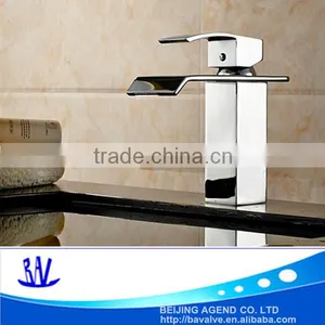 Hot Modern Bathroom Faucet Waterfall Mixer Bath Taps Sink Mixer Tap thumbnail-1
