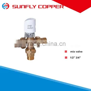 Underfloor Heating ISO228 Nickle-plate Brass Mix Water Valve thumbnail-1