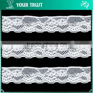 Width 2.1 Centimeter White Stretch Tape Trim Spandex Jacquard Elastic Lace thumbnail-6