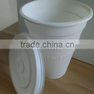 320ML 12OZ Disposable Biodegradable Plastic Cornstarch Cup thumbnail-1