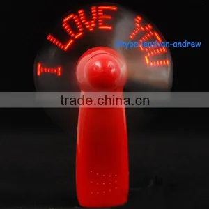 Factory Custom Promotional Gifts Usb Programmable Led Message Fan thumbnail-5