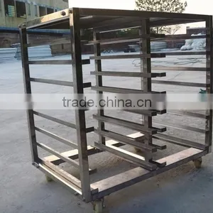 8 Trays 16 Pans Stainless Steel Food Trolley thumbnail-4
