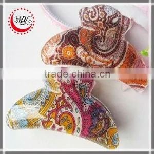 Wholesale 9cm Printing Acrylic Hair Claw thumbnail-1
