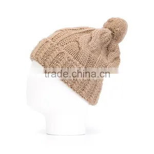 Custom Knit Beanies With Woven Label Slouch Beanie Hat Crocheted Hat Wholesale for Women Quality Choice thumbnail-3