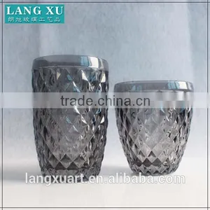 Machine Made Embossed Glass Tumbler Drinking thumbnail-3