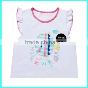 Wholesale High Quality Soft Summer 2pcs 100 Cotton Baby Clothing for Girls thumbnail-4