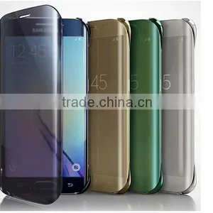 2016 Hot Selling Window View Electroplating Mirror pc pu Flip Case Cover for Samsung Galaxy S7/s7 Edge thumbnail-4