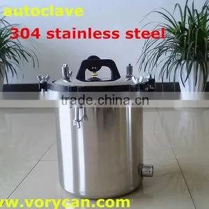 8Liters XFS-260 Stainless Steel Portable Autoclave Sterilizer Sterilization Pressure-cooker thumbnail-1