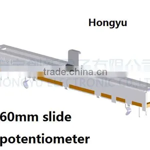 Straight Sliding Potentiometer 60mm, 6pins Straight Sliding Potentiometer thumbnail-1