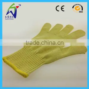 Yellow Aramid Cut Proof Gloves Level 5 thumbnail-2