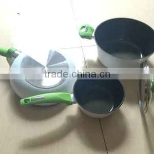 New Design 5Pcs With Non-stick Coating Round Frying Pan thumbnail-1