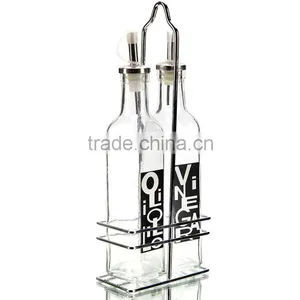 Set of 2 Customized Logo Glass Oil and Vinegar Bottle thumbnail-1