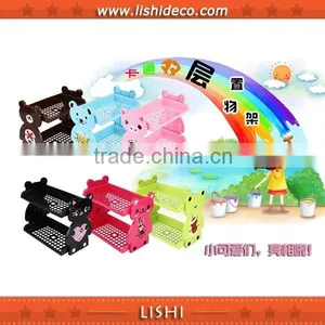 Cartoon Modeling Double-deck Storage Rack Shelves thumbnail-1