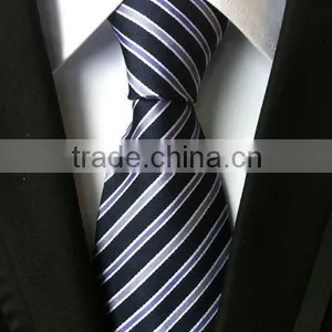 960 Needle Small Stripes Men's Fashion Polyster Neckties thumbnail-3