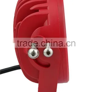 Lowest Price 70W SQ RED LED Work Light Voltage 12/24V Spot Flood Beam Led Worklight for Offroad Suv Cars thumbnail-5