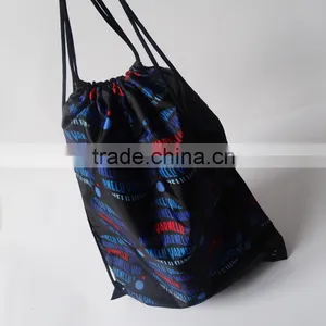 Cheap Polyester Sublimation Printed Drawstring Bag thumbnail-1