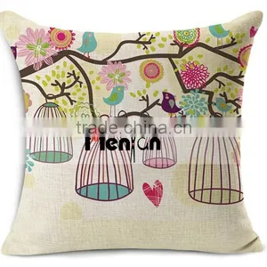 Wholesale Custom Printed Cotton&linen Sofa Air Cushion Car Seat thumbnail-5